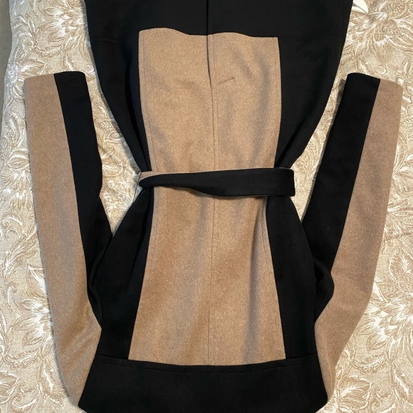 Beige and black woolen coat Calvin Klein - Picture 5 of 12